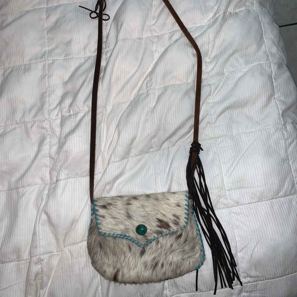 Cowhide purse